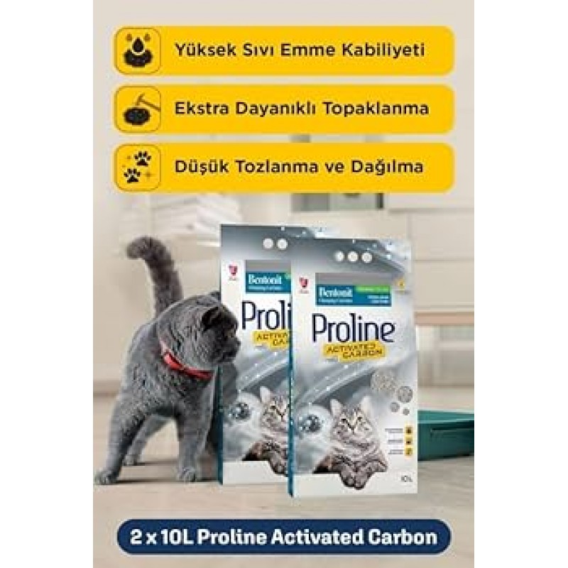 Proline Aktif Karbonlu Kedi Kumu