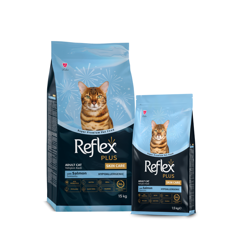 Reflex Plus Skin Care Somonlu Yetişkin Kedi Maması 1,5Kg